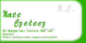 mate czelecz business card